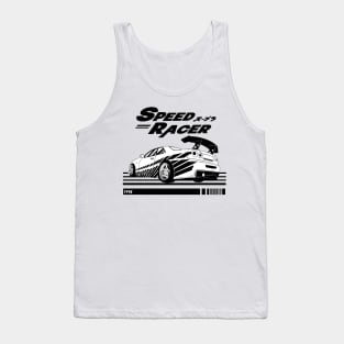 street racing black and white Tank Top